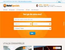 Tablet Screenshot of hotelspecials.se