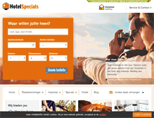 Tablet Screenshot of hotelspecials.nl